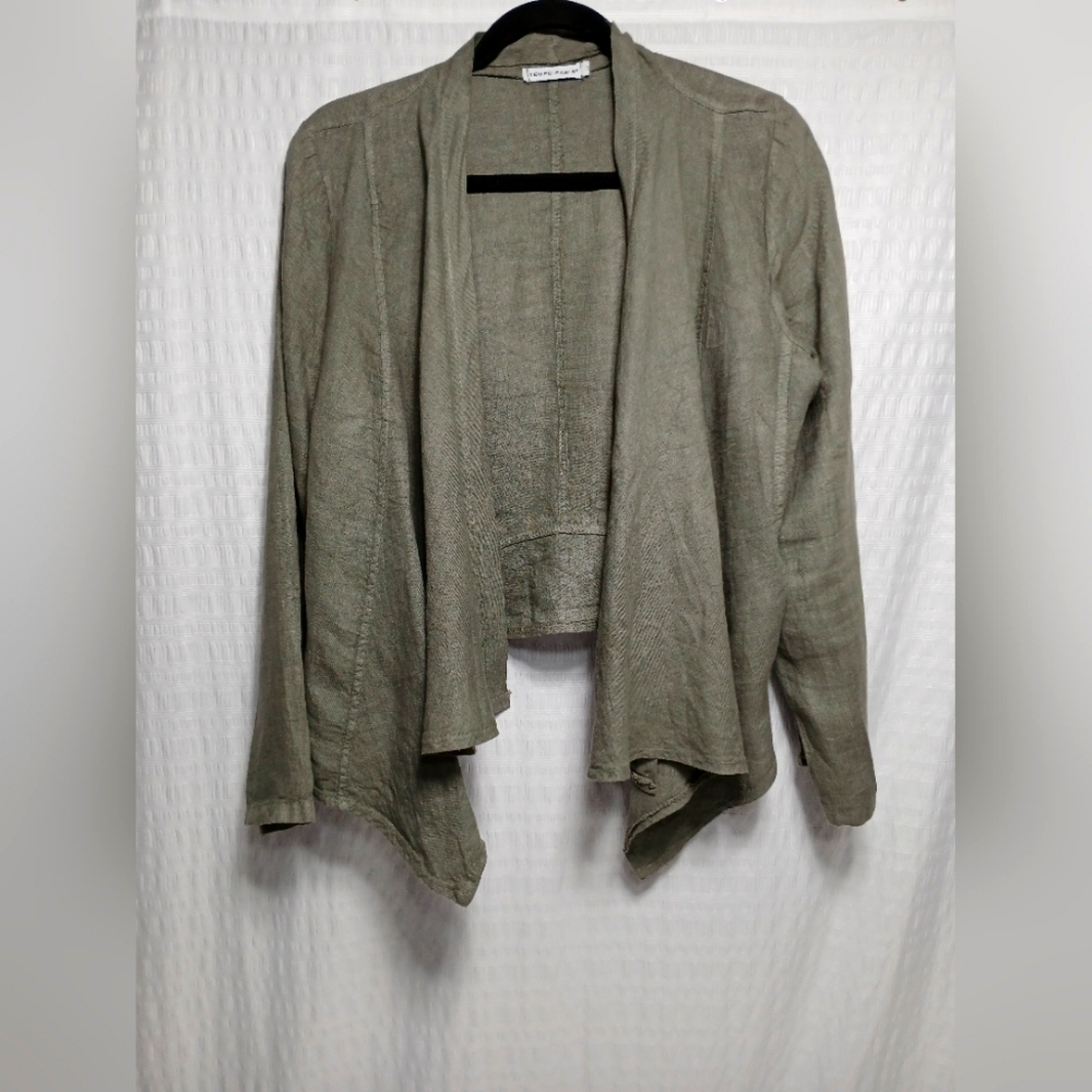 Tempo Paris 100% Short Linen Jacket. Size M - Picture 3 of 11